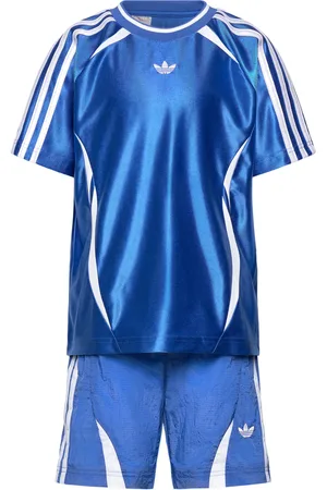 adidas Short Tee Set Sport Sets With Short-sleeved T-shirt Blue