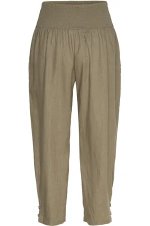 Masai Mapenna Bottoms Trousers Straight Leg Khaki Green