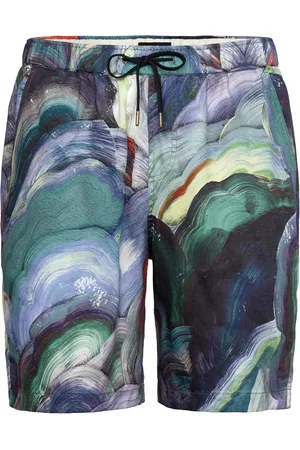 Scotch&Soda Fave - Printed Tencel Relaxed Fit Bermuda Short Bottoms Shorts Casual Multi/patterned