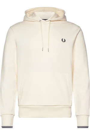Fred Perry Tipped Hooded Sweatsh Tops Sweat-shirts & Hoodies Hoodies White