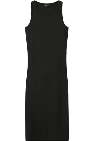 LMTD Nlfhinaja Sl Long Solid Tank Dress Dresses & Skirts Dresses Casual Dresses Sleeveless Casual Dresses Black