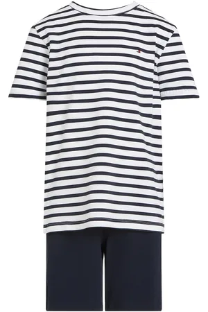 Tommy Hilfiger S/S Jersey Pj Set Pyjamasetti Pyjama Navy