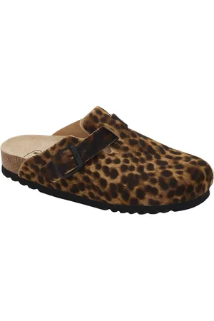 Scholl Sl Fae Leather Yena Shoes Mules & Slip-ins Flat Mules Brown