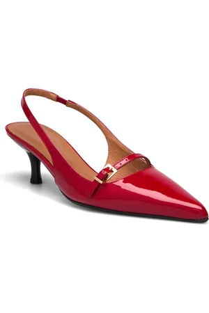 Jonak 264-Damoiselle Vernis Shoes Sling Backs Heeled Slingbacks Red