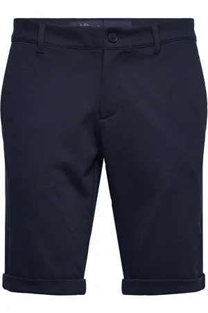 TOM TAILOR Slim Piqué Chino Shorts Bottoms Shorts Denim Navy