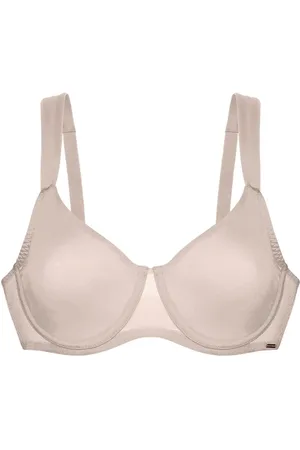 Dorina Origins-Shimmer Mesh Non Padded Wired Bra Lingerie Bras & Tops Soft Bras Non Wired Bras Beige