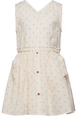 Lil Atelier Nmfnoanna Skirtall Lil Dresses & Skirts Dresses Casual Dresses Sleeveless Casual Dresses Cream