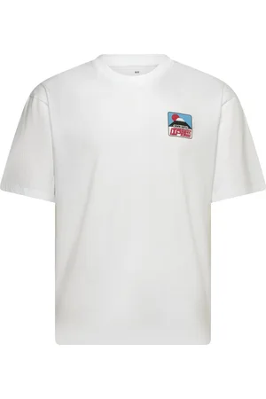Edwin Sunset On Fuji San T-Shirt - White Tops T-shirts Short-sleeved White