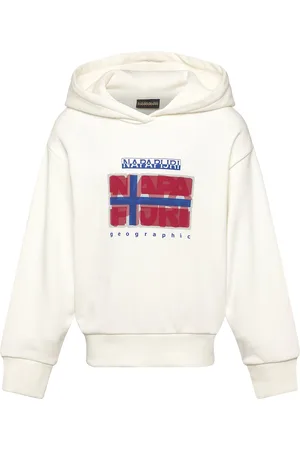Napapijri K B-Sella H Tops Sweat-shirts & Hoodies Hoodies White