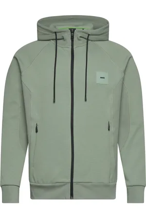 HUGO BOSS Saggy Rib Sport Sport Clothing Sport Sweat-shirts & Hoodies Sport Hoodies Green