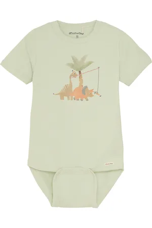 Minymo Body Ss Bodies Short-sleeved Green