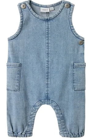 NAME IT Nbmfred Bag R Dnm Overall 2102-Ve F Bodysuits Short-sleeved Blue
