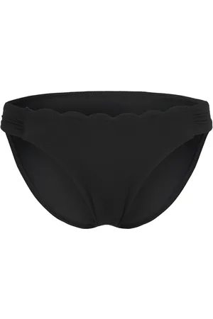 Hunkemöller Scallop Rio B Swimwear Bikinis Bikini Bottoms Bikini Briefs Black