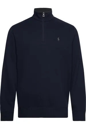 Ralph Lauren Luxury Jersey Quarter-Zip Pullover Tops Sweat-shirts & Hoodies Sweat-shirts Navy