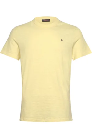 Morris Watson Slub Tee Designers T-shirts Short-sleeved Yellow