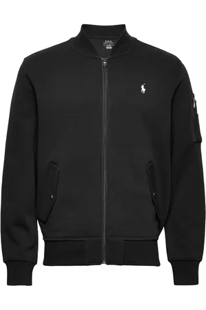Ralph Lauren Double-Knit Bomber Jacket Bombertakki Takki Black
