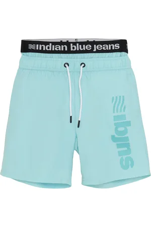 Indian Blue Jeans Beachshorts Fancy Waistband Uimashortsit Blue