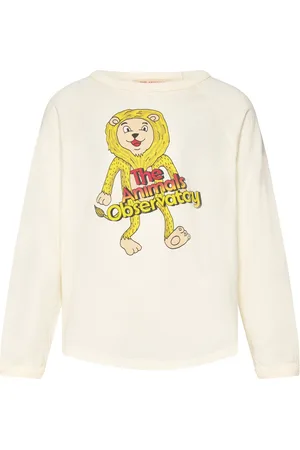 The Animals Observatory Anteater Kid Long Sleeve T-Shirt White Tops T-shirts Long-sleeved T-shirts White