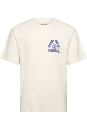 Edwin Enjoy Emc T-Shirt - Whisper White Designers T-shirts Short-sleeved Cream