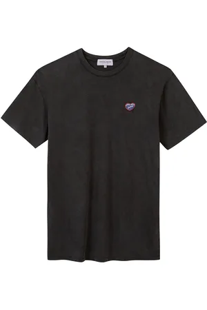 Maison Labiche Popincourt Patch Coeur/Gots Designers T-shirts Short-sleeved Black