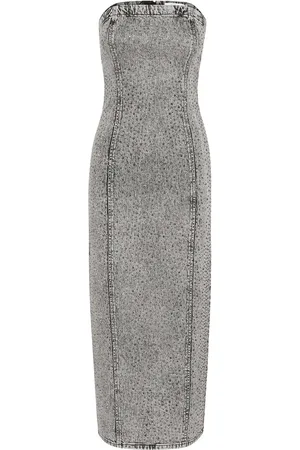 Gestuz Gzzauma Sl Long Dress Maksimekko Juhlamekko Grey