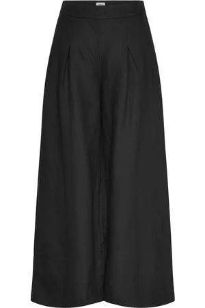 Twist & tango Aprilia Linen Trousers Bottoms Trousers Wide Leg Black