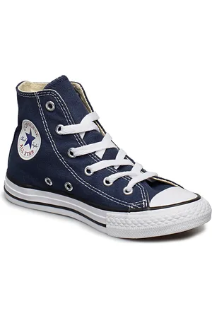 Converse Yths Ct Allstar Hi Navy Shoes Sneakers Canva Sneakers Blue