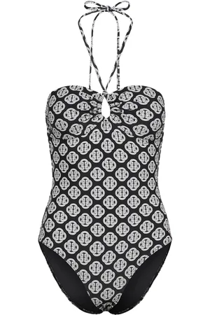 GANT Monogram Print Swimsuit Uimapuku Uima-asut Black