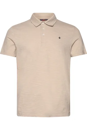 Morris Henry Polo Shirt Designers Shirts Short-sleeved Shirts Beige