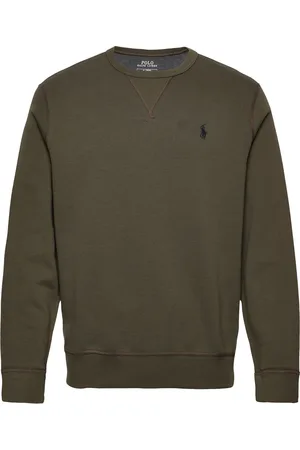 Ralph Lauren Marled Double-Knit Sweatshirt Tops Sweat-shirts & Hoodies Sweat-shirts Khaki Green