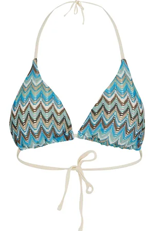 Beck Söndergaard Amber Bel Bikini Top Swimwear Bikinis Bikini Tops Triangle Bikinitops Blue