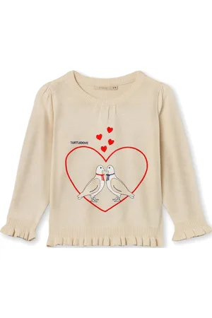 Fliink Magic Dove Pullover Tops T-shirts Long-sleeved T-shirts Cream