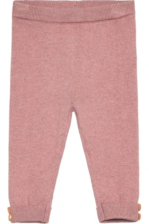 MANGO Leggings With Buttons Bottoms Leggings Pink