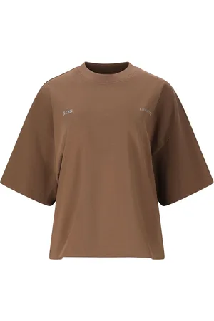 SOS Iraya W Ss Loose Tee Sport Women Sport Clothing Sports Tops & T-shirts Sport T-shirts Brown