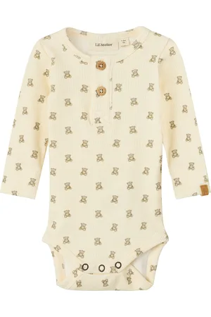 Lil Atelier Nbngavo Emo Ls Slim Body Lil Bodies Long-sleeved Cream