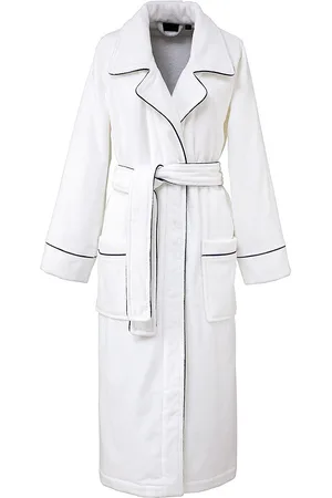 Ralph Lauren Piping Bath Robe Aamutakki White