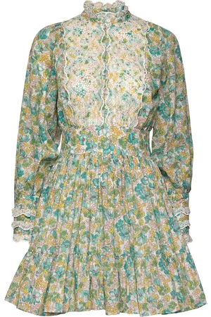 by Ti Mo Cotton Slub Mini Dress Designers Short Dress Multi/patterned