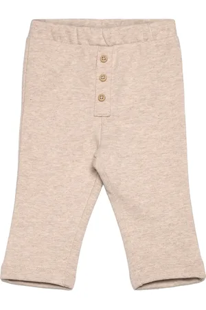 MANGO Flecked Jogger Trousers Bottoms Sweatpants Beige