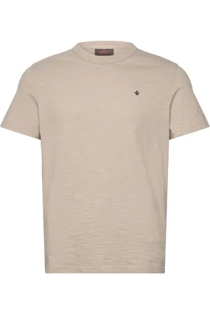 Morris Watson Slub Tee Designers T-shirts Short-sleeved Beige