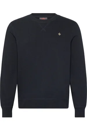 Morris Watson Slub Sweatshirt Designers Sweat-shirts & Hoodies Sweat-shirts Navy