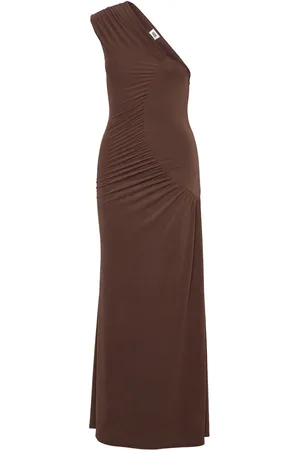 Twist & tango Jona Gathered Dress Maksimekko Juhlamekko Brown