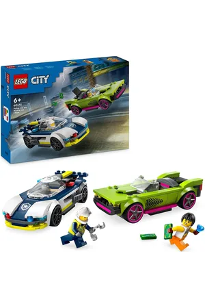 LEGO Wear Biljagt Med Politi Og Muskelbil 60415 Toys Toys city Multi/patterned
