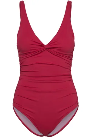 Panos Emporio Simi Solid Swimsuit Recycled Uimapuku Uima-asut Red