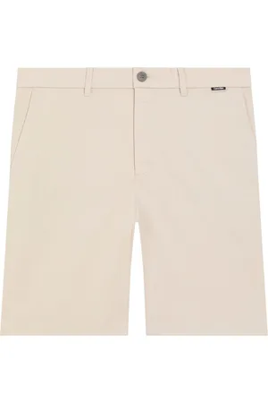 Calvin Klein Modern Twill Reg. Straight Short Bottoms Shorts Chinos Shorts Beige