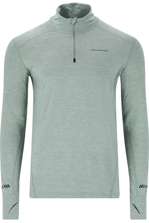 Endurance Tune V2 M Melange Midlayer Sport Men Sport Clothing Sport Fleeces & Midlayers Sport Midlayers Green