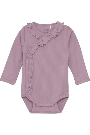 FIXONI Wrap Body Ls Rib Bodies Wrap Bodies Purple