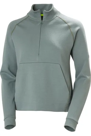 Helly Hansen W Hp Tech Sweat Half Zip Sport Women Sport Clothing Sport Sweat-shirts & Hoodies Sport Sweat-shirts Green