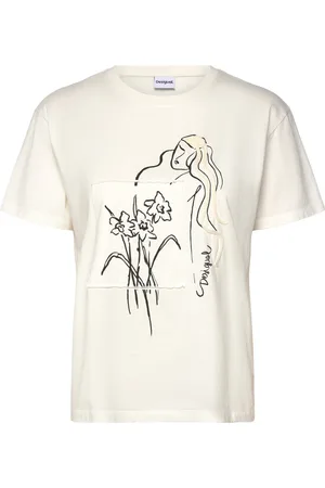 Desigual Paraguay Tops T-shirts & Tops Short-sleeved Cream
