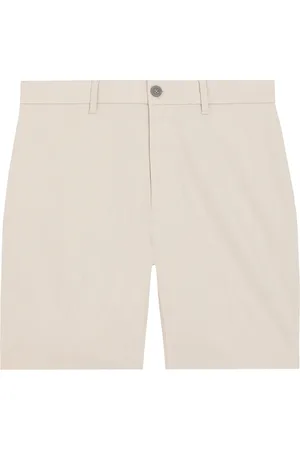 Calvin Klein Linen Lyocell Stretch Short Bottoms Shorts Chinos Shorts Beige