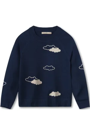 Fliink Favo Cloud Pullover Tops Knitwear Pullovers Navy